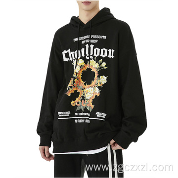 Fashion Brand Men's Vintage Alphabet Print Hoodie